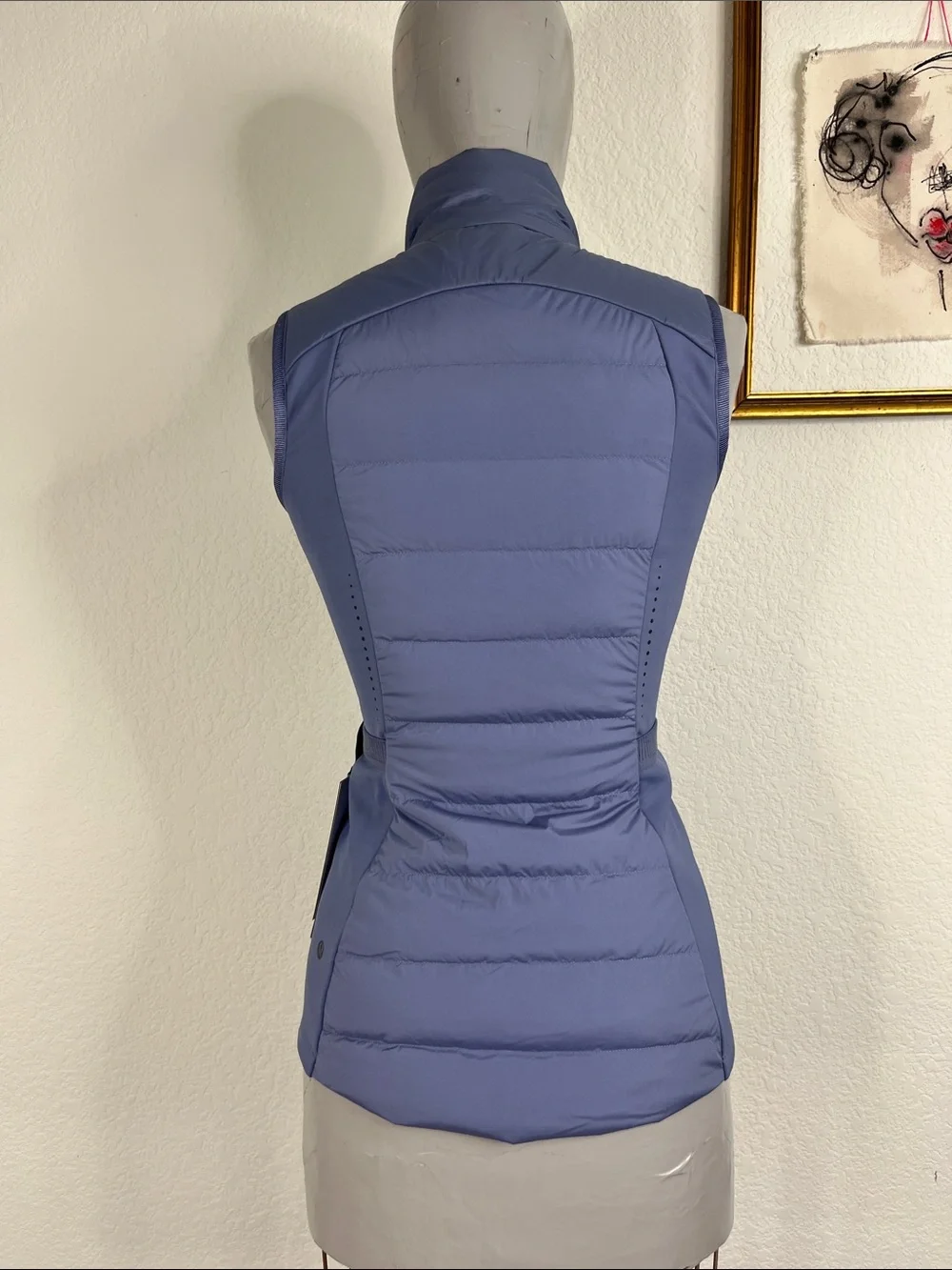 Lululemon Down For It All Down Quilted Running Vest Peri Purple PrimoLodt